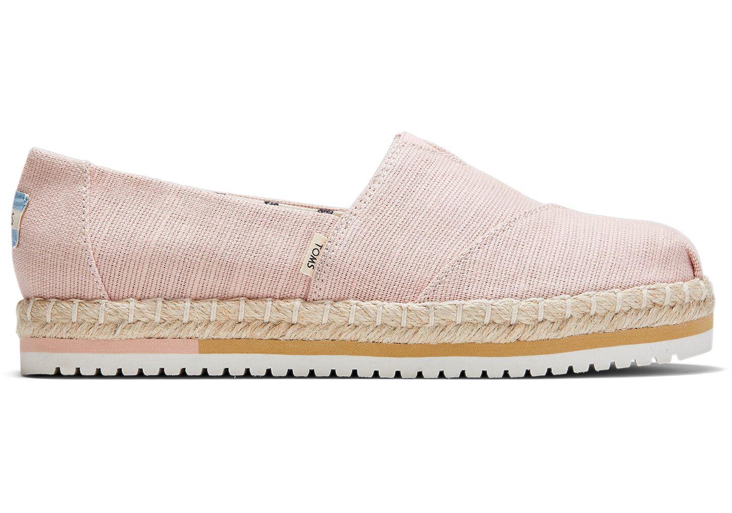 Toms Canvas - Womens Platform Espadrilles - Pink - NZ - 985370BKM